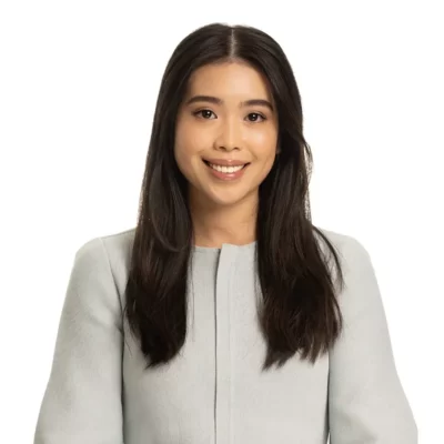 Corporate Headshot Photographer of female on white background